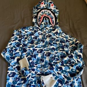 Bape ABC blue zip up